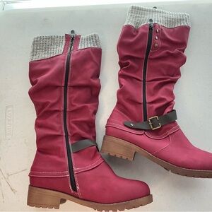 Stylish Maroon Women's Boots